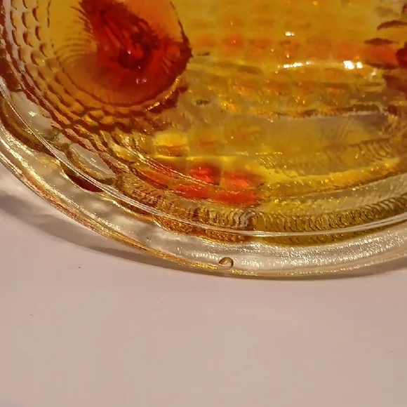 Vintage Mosser/ Westmoreland Amberina Hen on Nest She Is A Glower Rare Piece - Picture 6 of 10